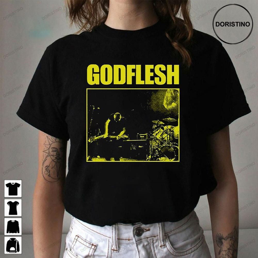 Yellow Godflesh Limited Edition T-shirts